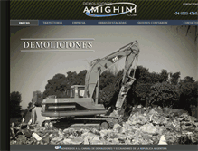 Tablet Screenshot of demolicionesamighini.com